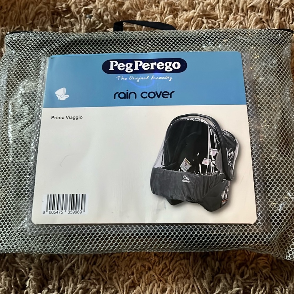 New- never used Peg Perego Primo Viaggio Rain Cover, Carseat